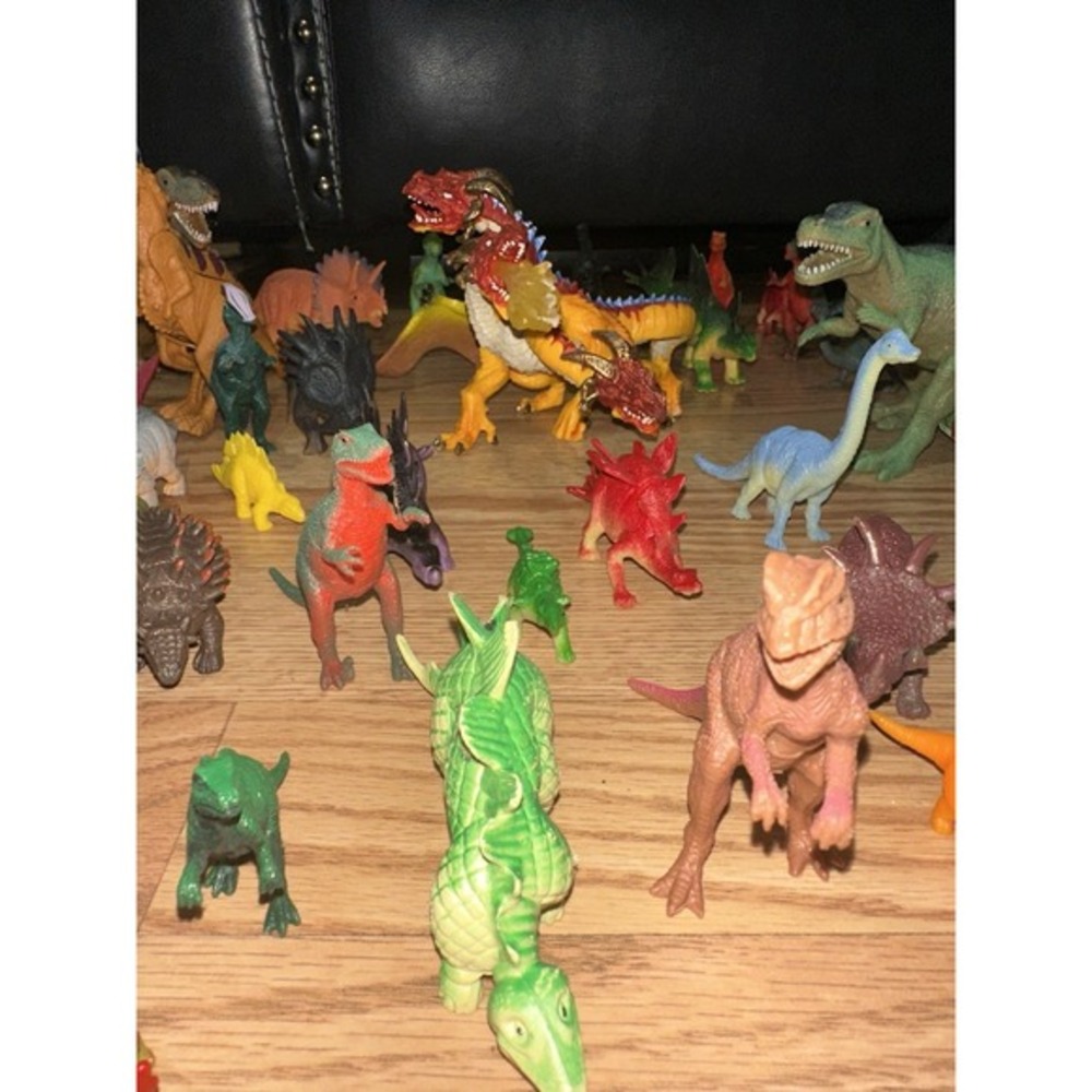Huge vintage dinosaurs lot some with tags BOLEY, greenbrier, rubber - Picture 6 of 15
